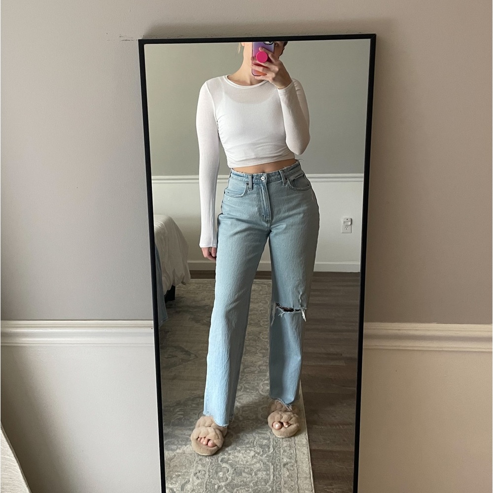 Abercrombie curve love high rise 90’s relaxed jean